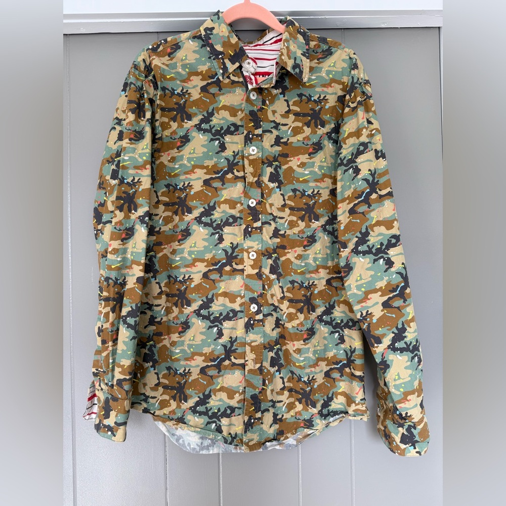 Wyatt Ingraham Camo Colorful Button Down Unisex